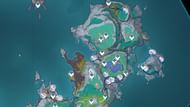 Farming route 4 for the Rainbowdrop Crystal ores on Lempo Isle (Image via Sportskeeda Gaming || HoYoverse)